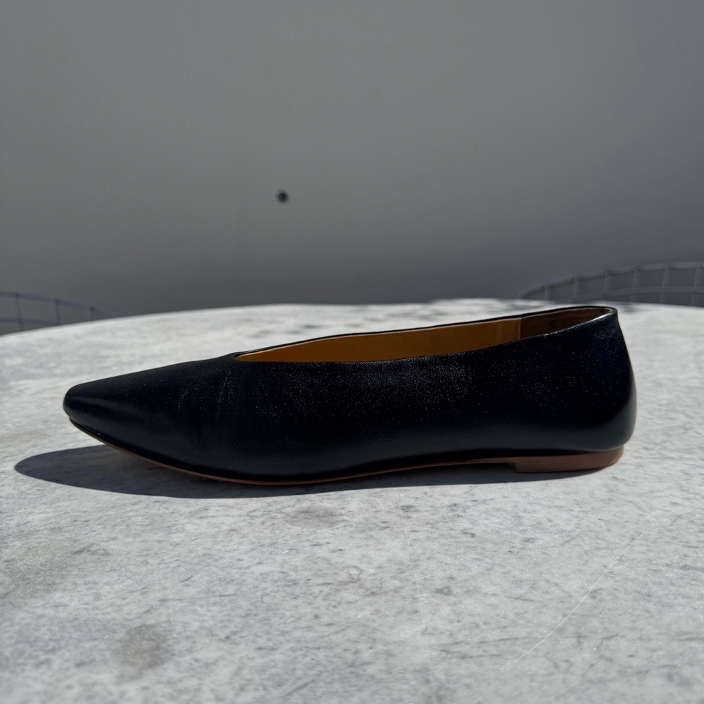 Seychelles Black Genuine Leather Ballet Flats - Size 8.5